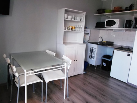 Séjour et coin cuisine